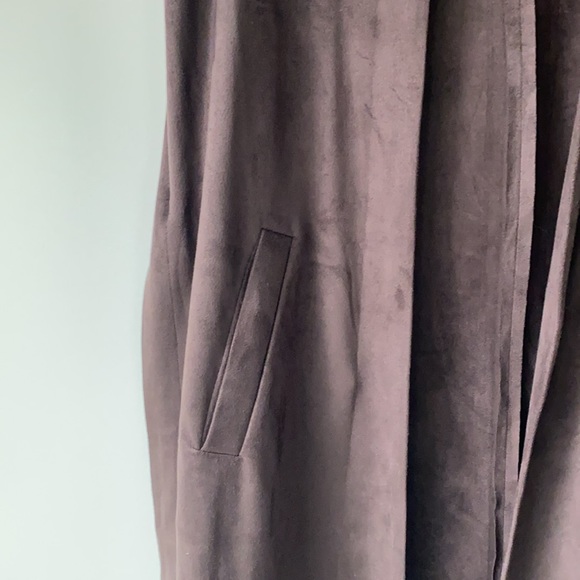 Zara chocolate faux suede vest - Picture 2 of 2